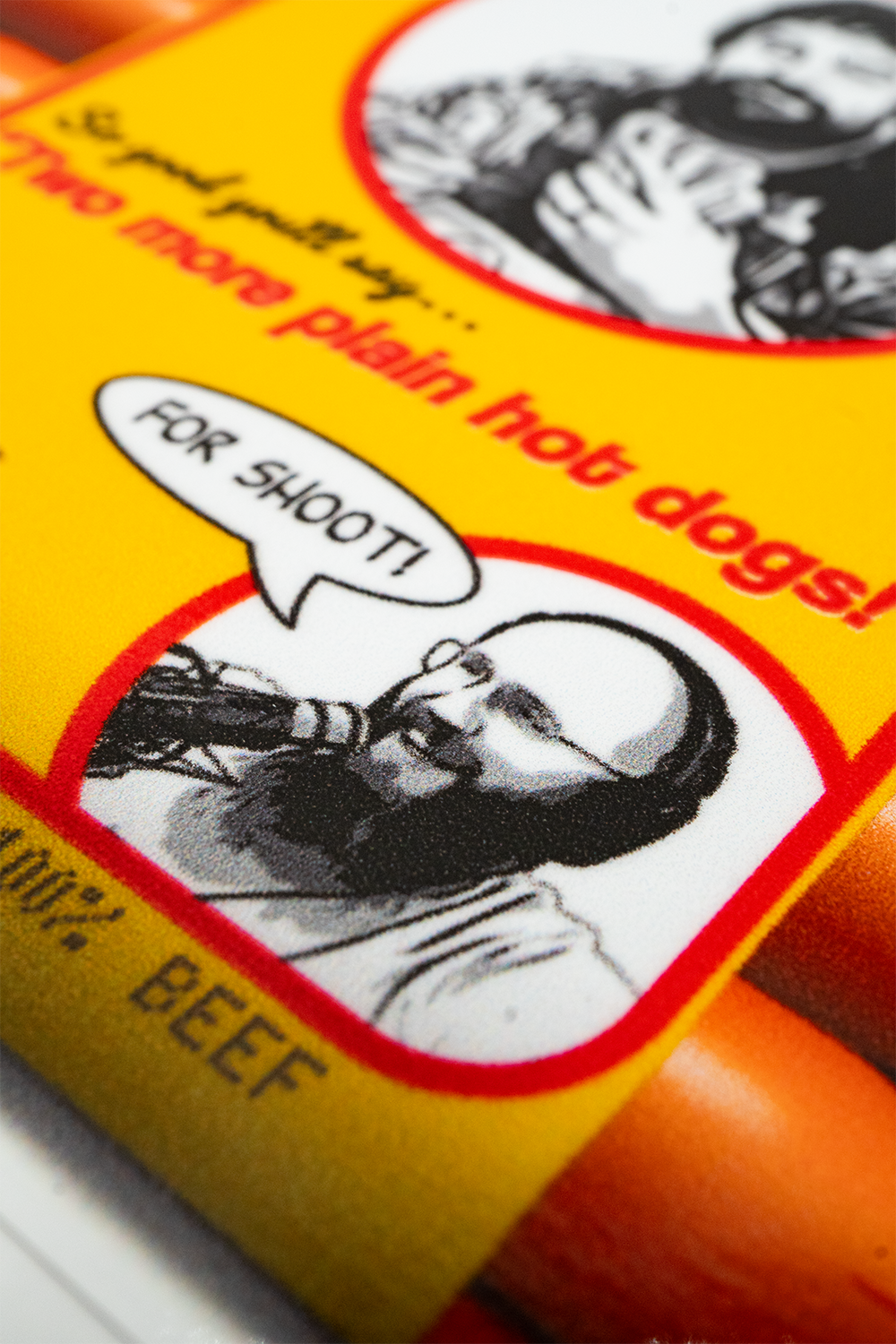 Hot Dog Sticker 2-pack