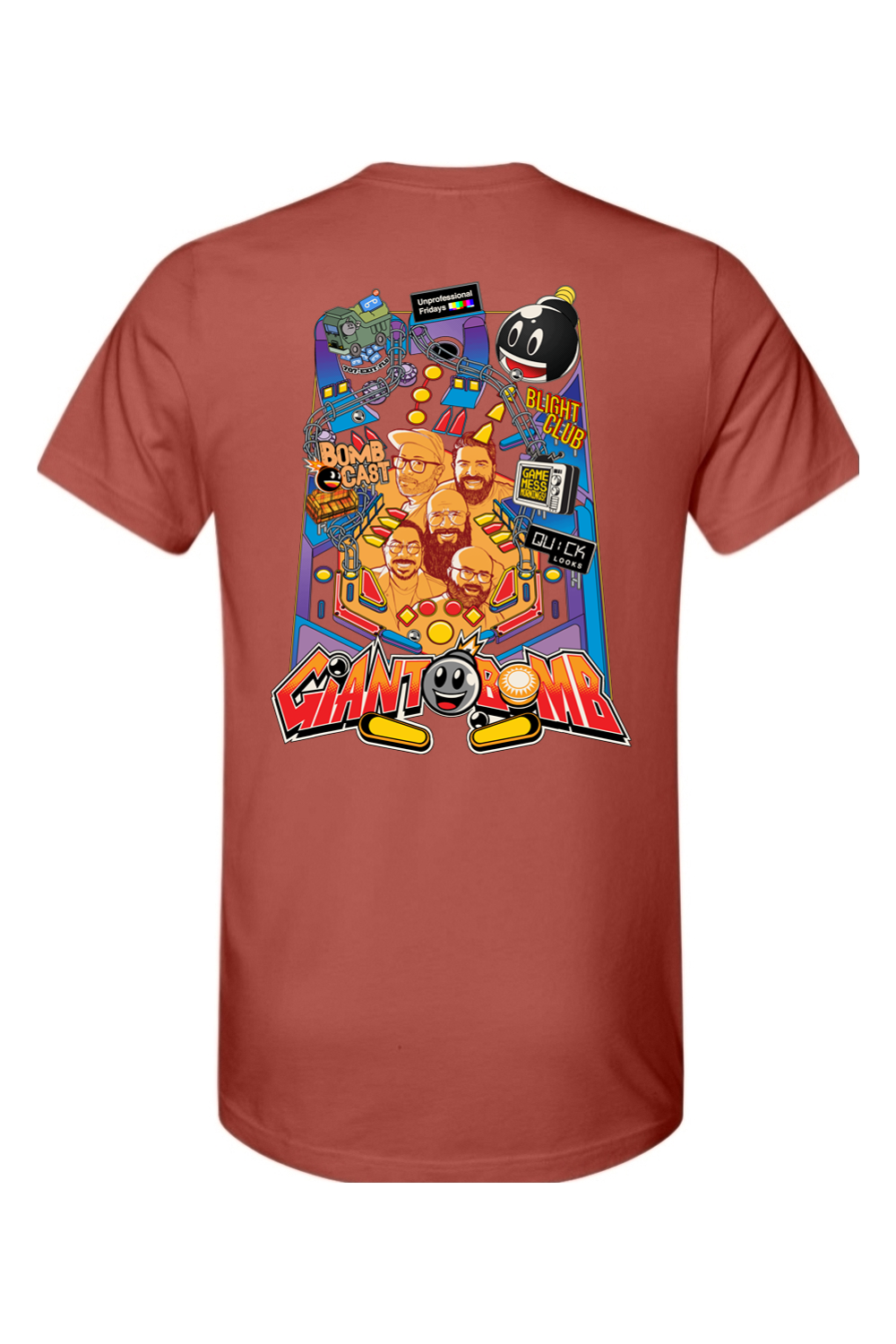 Giant Bomb Pinball Front and Back