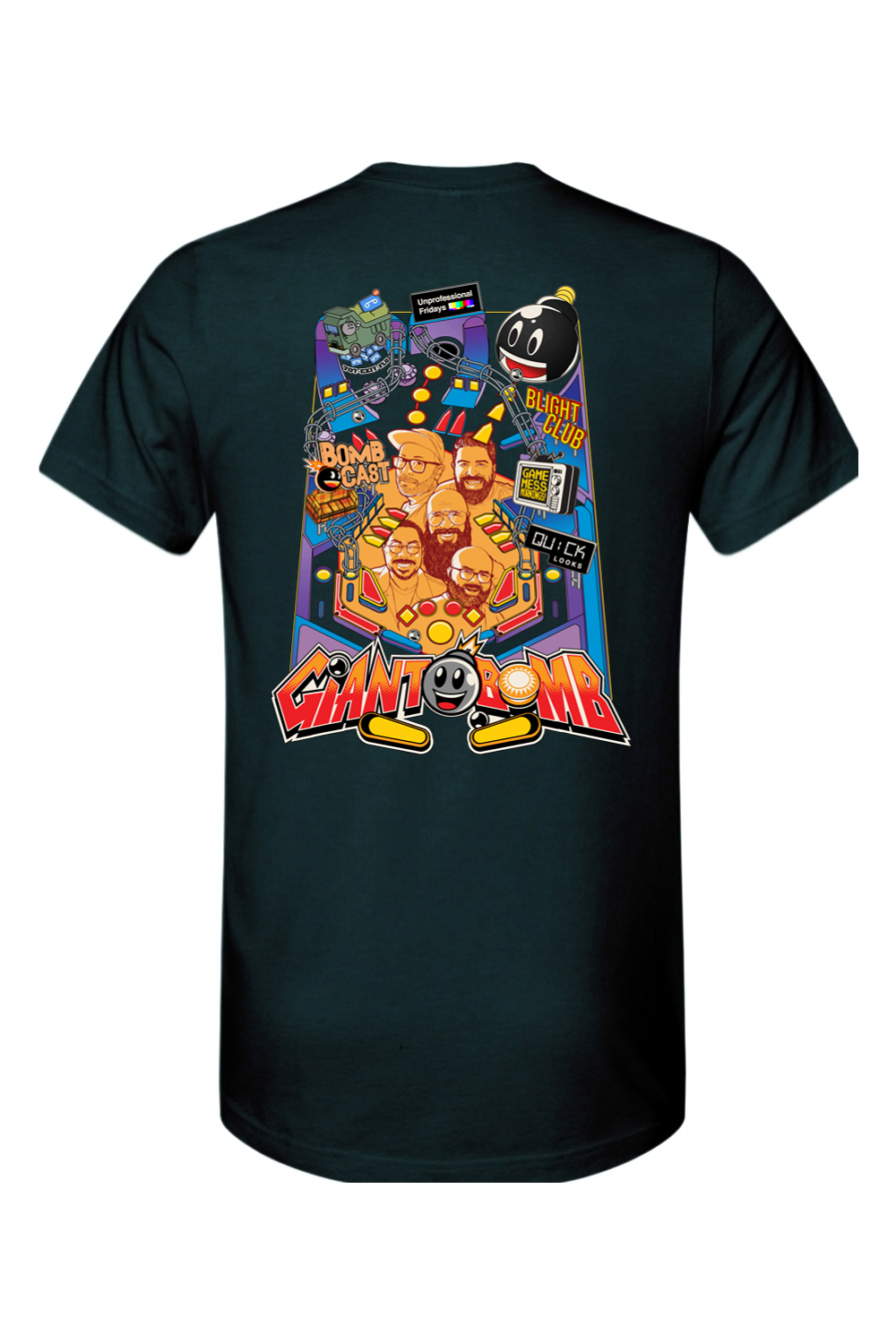 Giant Bomb Pinball Front and Back