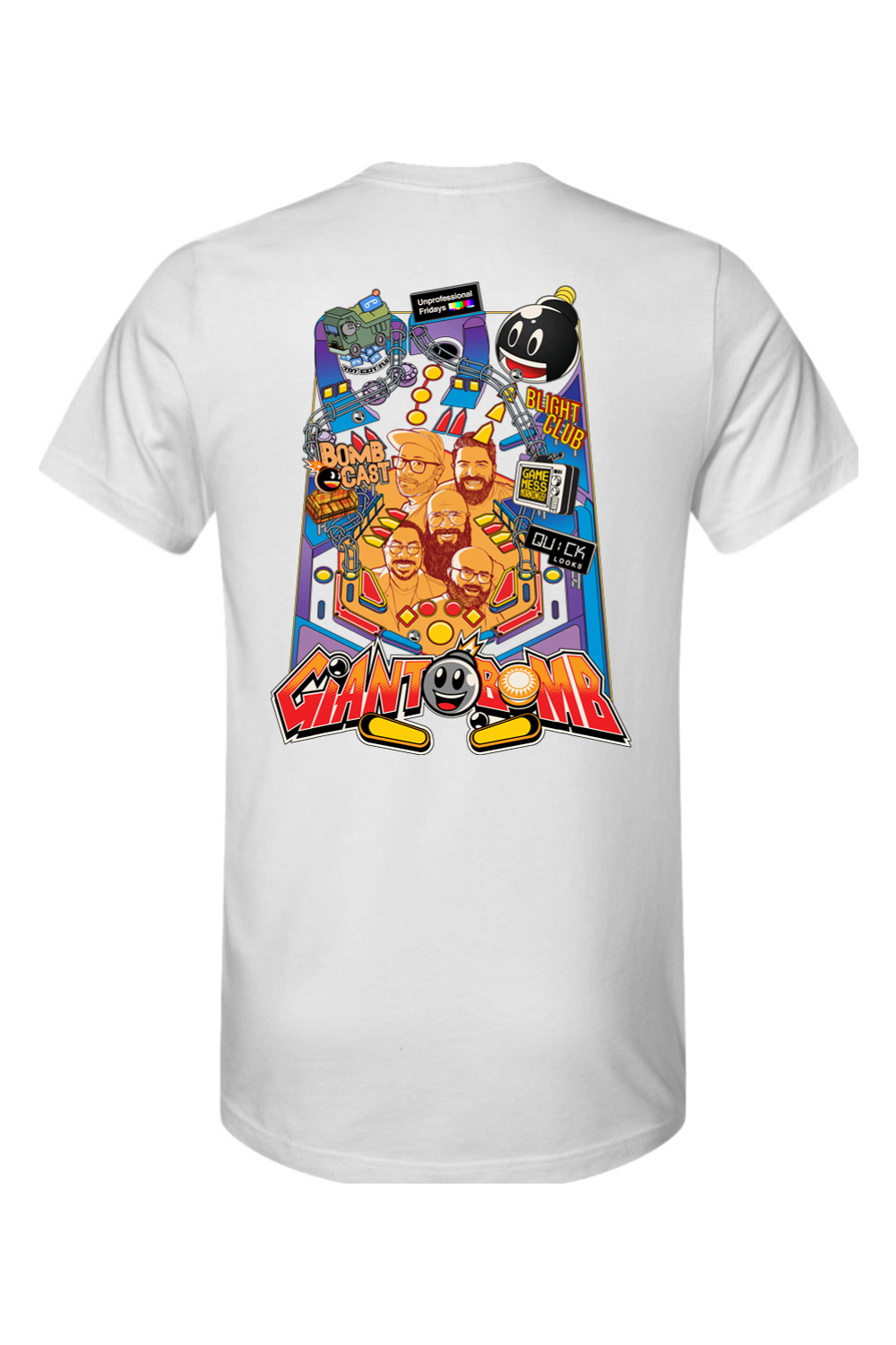 Giant Bomb Pinball Front and Back