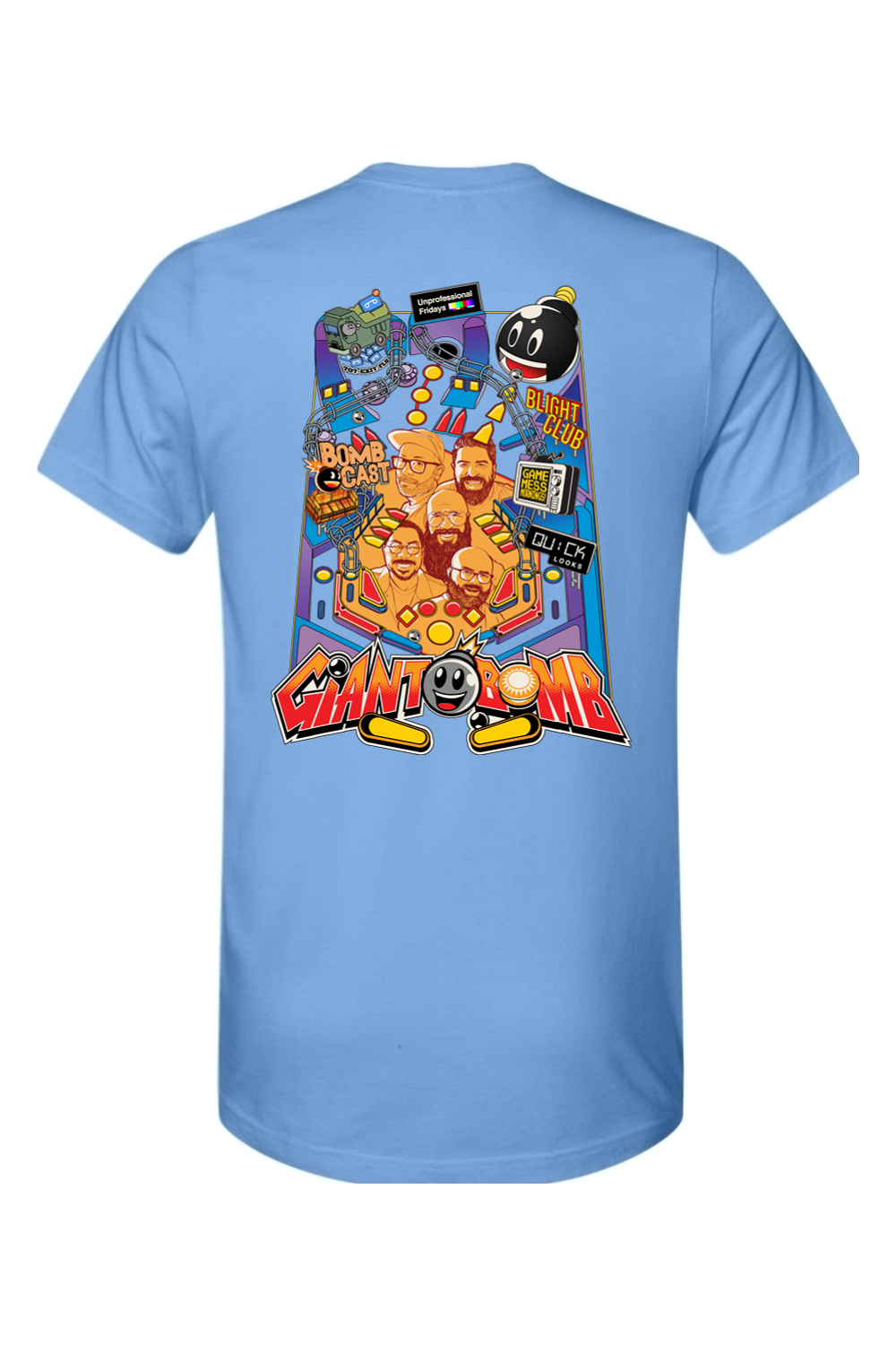 Giant Bomb Pinball Front and Back