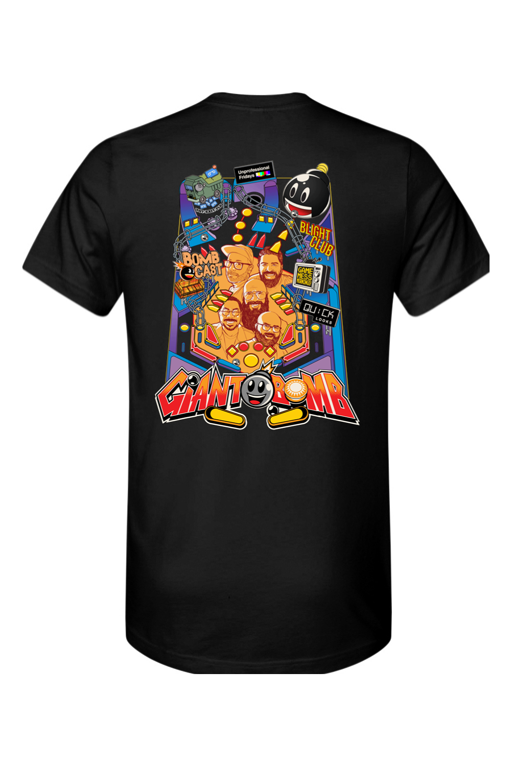Giant Bomb Pinball Front and Back