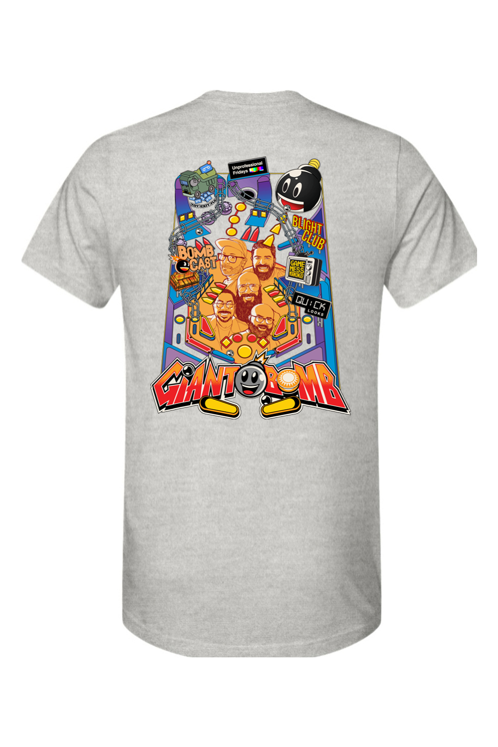 Giant Bomb Pinball Front and Back