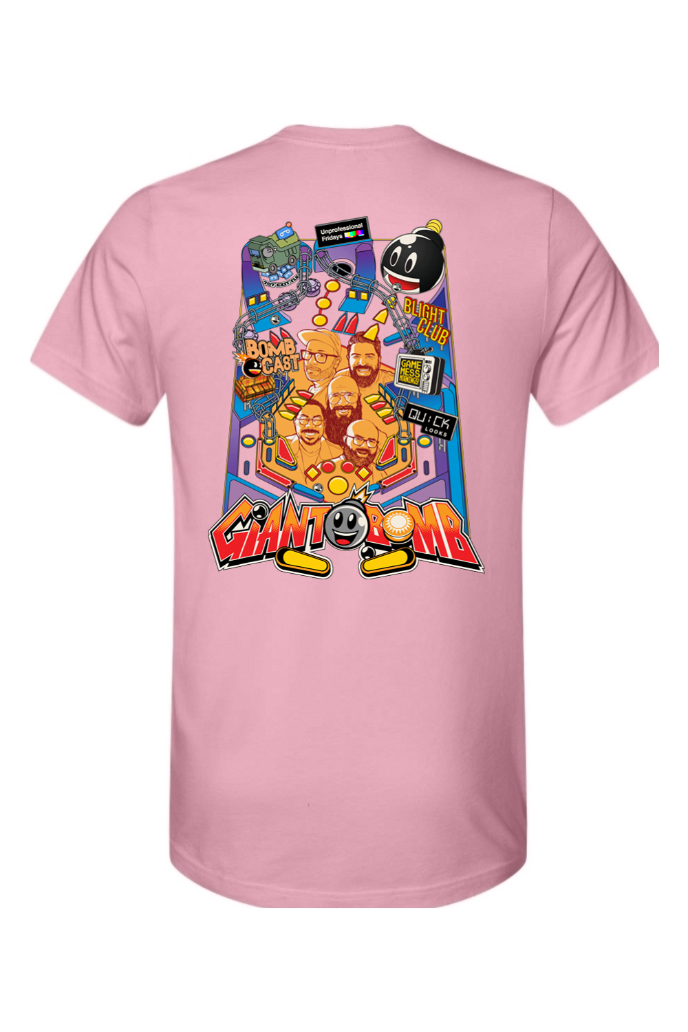 Giant Bomb Pinball Front and Back