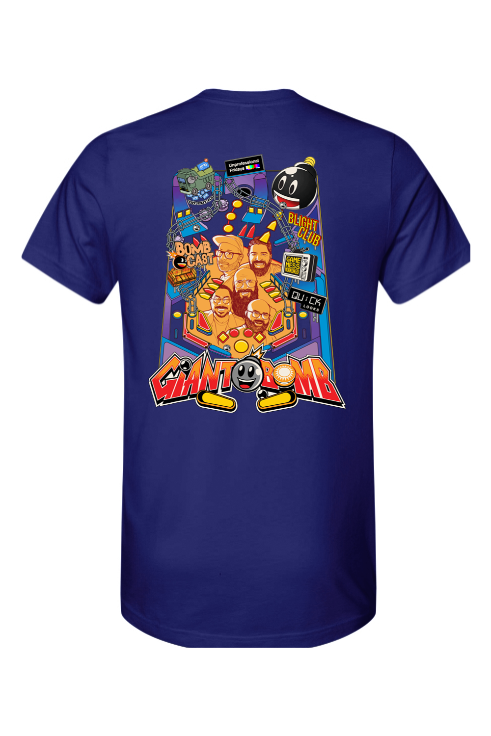 Giant Bomb Pinball Front and Back