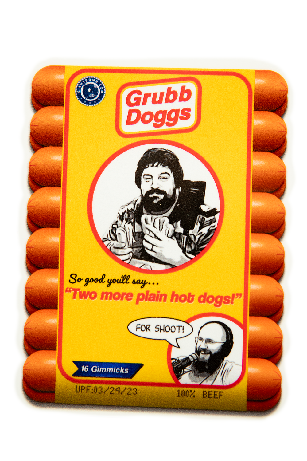 Hot Dog Sticker 2-pack