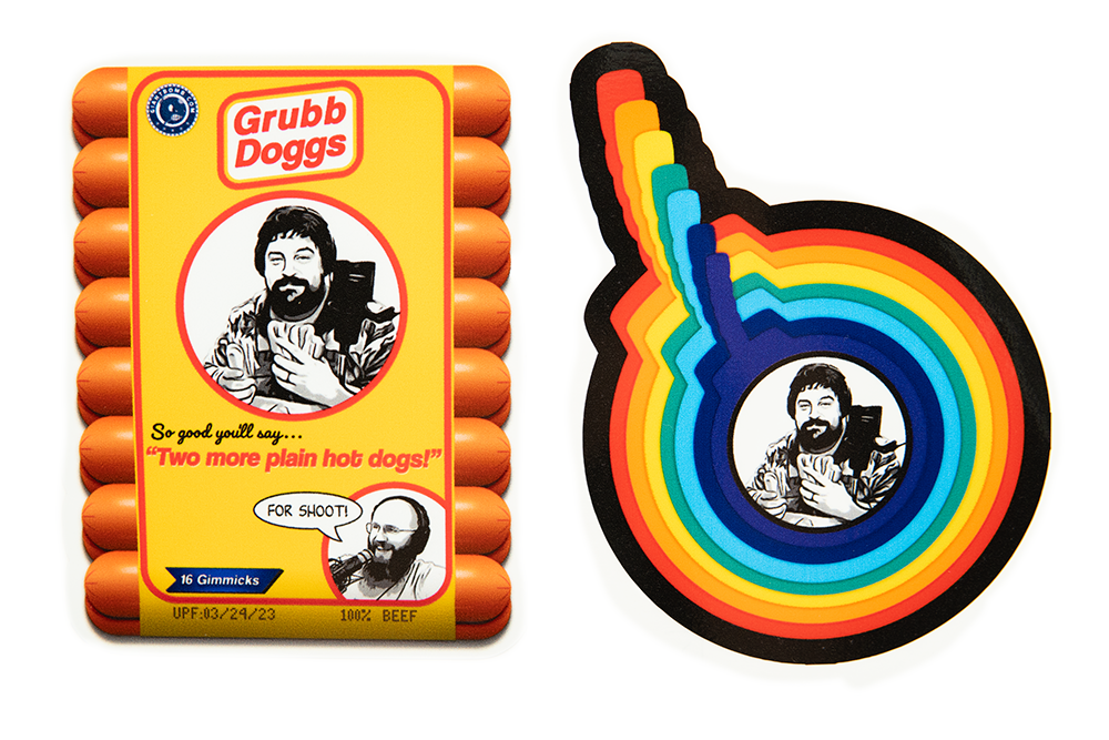 Hot Dog Sticker 2-pack