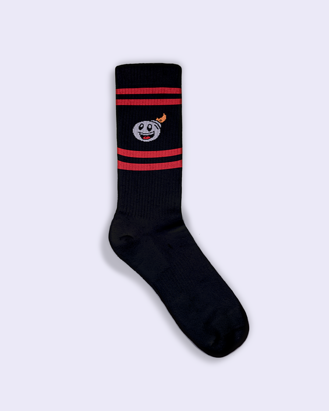 Striped Bomb Guy Socks