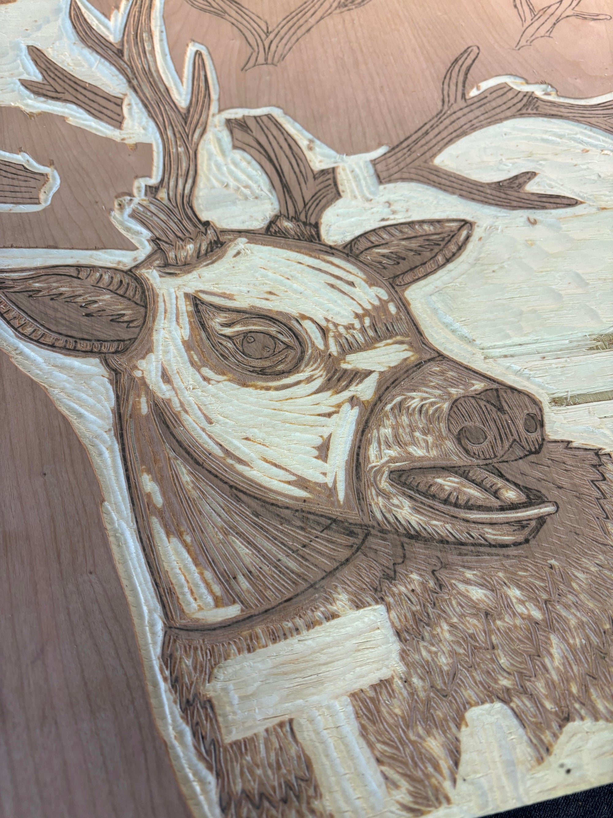 Giant Bomb x JustAJar Woodcut Poster (holofoil numbered/signed variant)