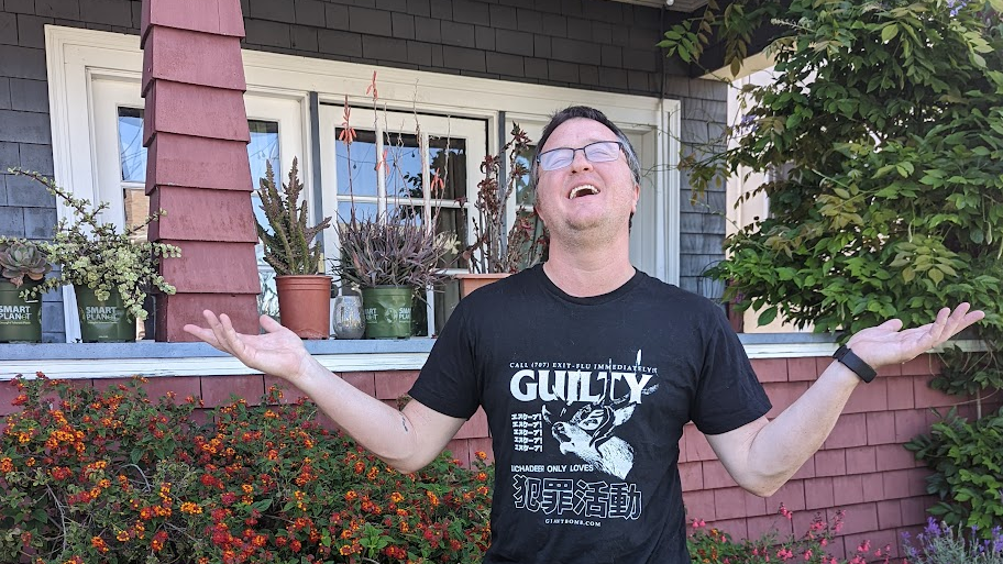 Guilty White Logo - Short Sleeve